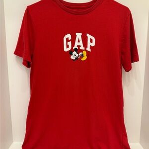 Gap X Disney Red Mickey Short Sleeve Tee